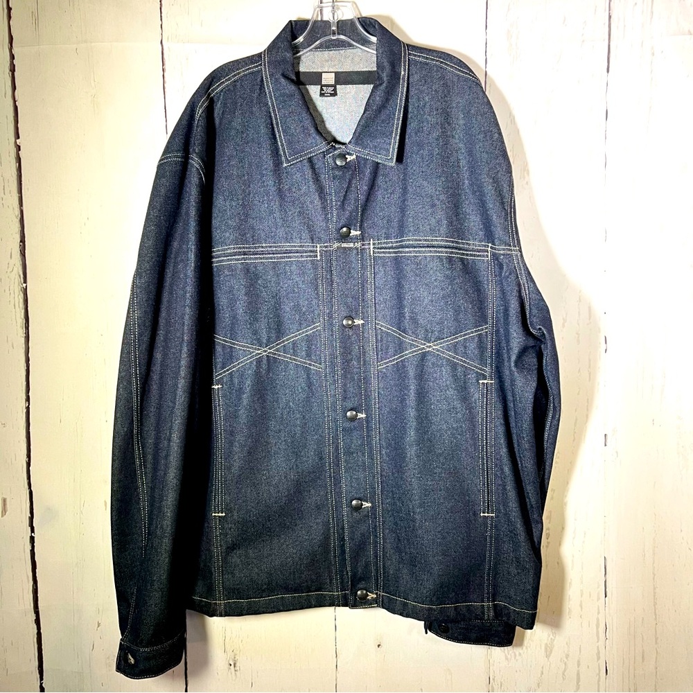 Vintage Marithe Francois Girbaud 90's Men’s X Frame Denim Jean Jacket Size 3XL